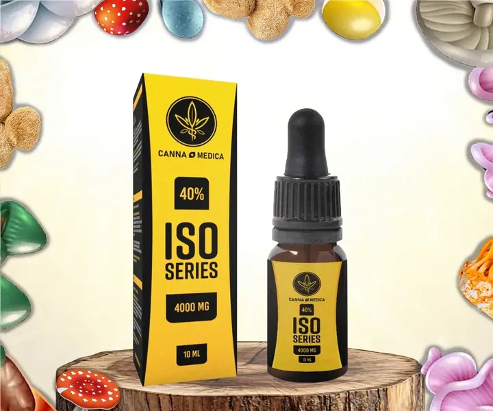 CBD-масло 40% CANNAMEDICA (4000 мг, 10 мл) - упаковка и флакон