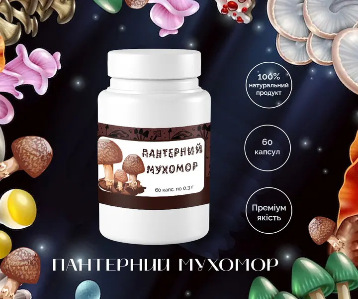 Пантерний мухомор в капсулах